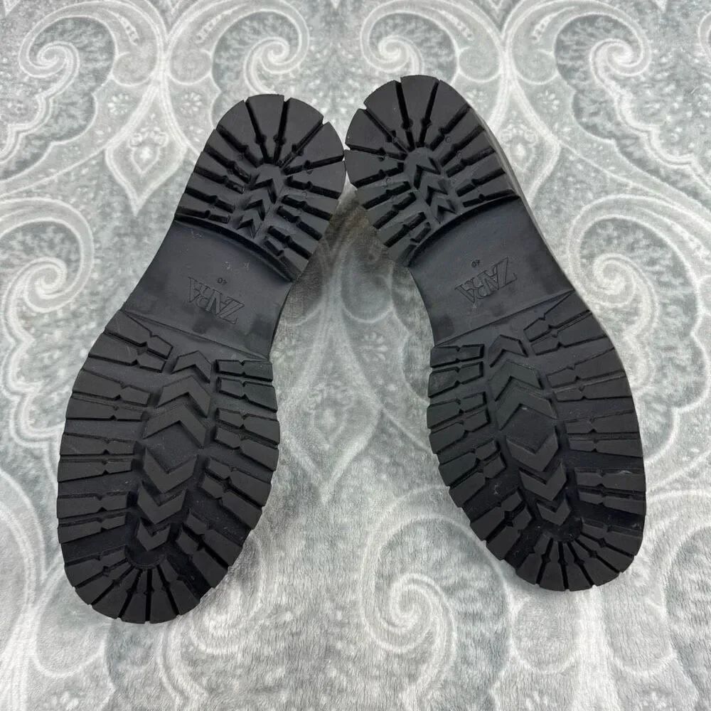 Womens Zara Low Heel Chain Loafers - Picture 4 of 8